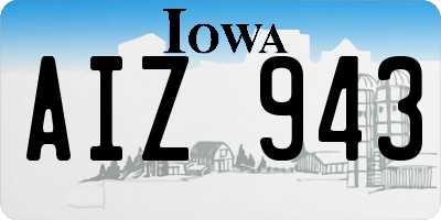 IA license plate AIZ943