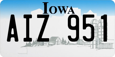 IA license plate AIZ951