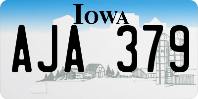 IA license plate AJA379