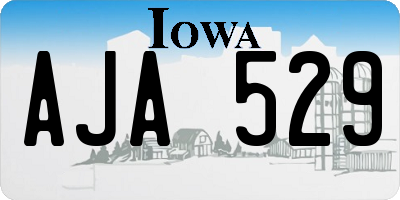 IA license plate AJA529