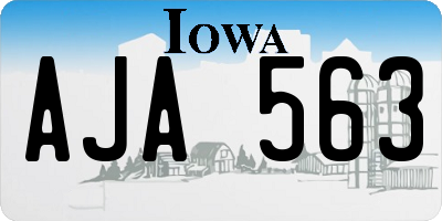 IA license plate AJA563