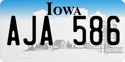 IA license plate AJA586