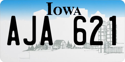 IA license plate AJA621