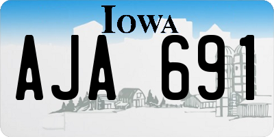 IA license plate AJA691