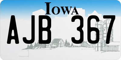 IA license plate AJB367