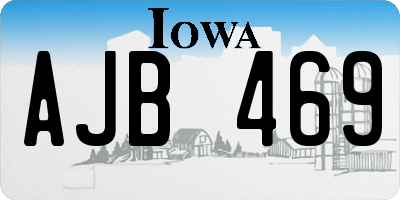 IA license plate AJB469