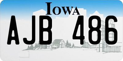 IA license plate AJB486