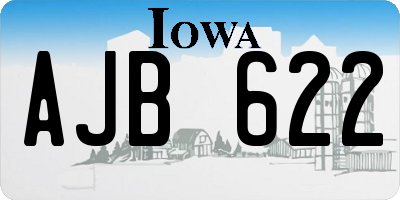 IA license plate AJB622