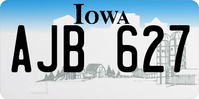 IA license plate AJB627
