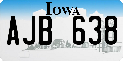 IA license plate AJB638