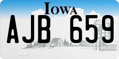 IA license plate AJB659