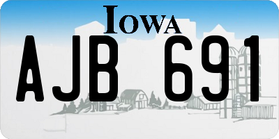 IA license plate AJB691