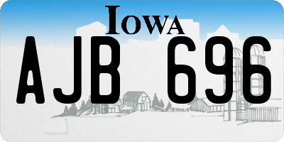 IA license plate AJB696