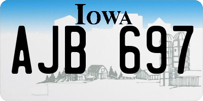 IA license plate AJB697