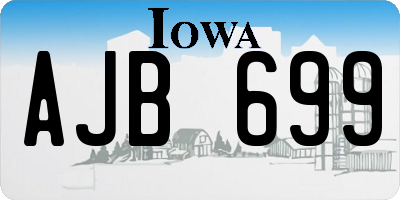 IA license plate AJB699