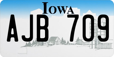 IA license plate AJB709