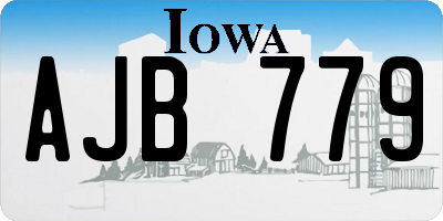 IA license plate AJB779