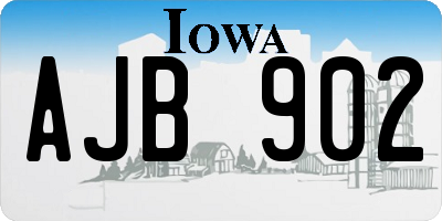 IA license plate AJB902