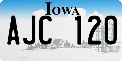 IA license plate AJC120