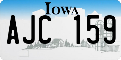 IA license plate AJC159