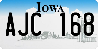 IA license plate AJC168