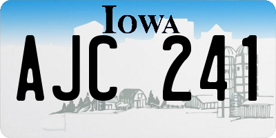 IA license plate AJC241