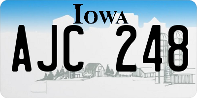 IA license plate AJC248