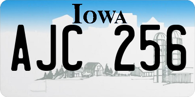IA license plate AJC256