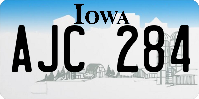 IA license plate AJC284