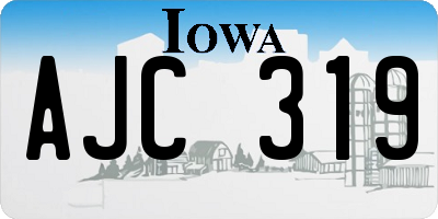 IA license plate AJC319
