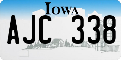 IA license plate AJC338