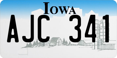 IA license plate AJC341