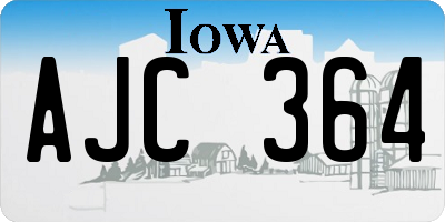 IA license plate AJC364