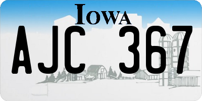 IA license plate AJC367