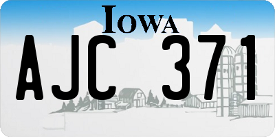 IA license plate AJC371
