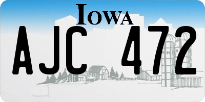 IA license plate AJC472