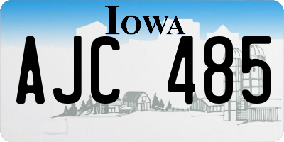 IA license plate AJC485