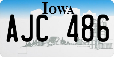 IA license plate AJC486