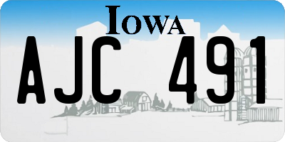 IA license plate AJC491