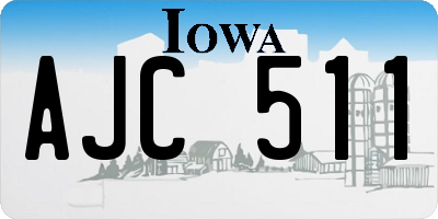 IA license plate AJC511