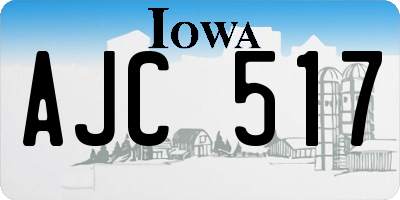 IA license plate AJC517