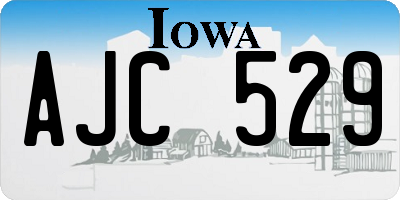 IA license plate AJC529