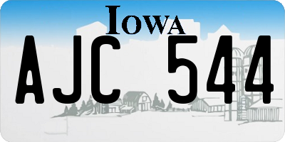 IA license plate AJC544