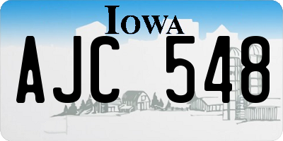 IA license plate AJC548