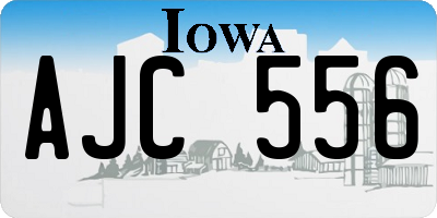IA license plate AJC556