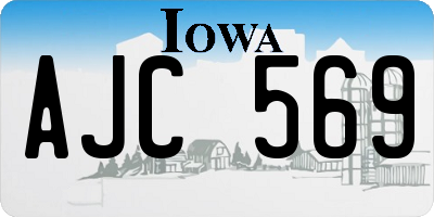 IA license plate AJC569