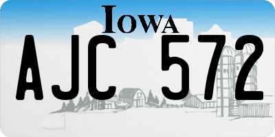 IA license plate AJC572