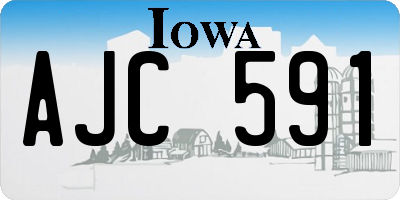 IA license plate AJC591