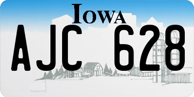 IA license plate AJC628