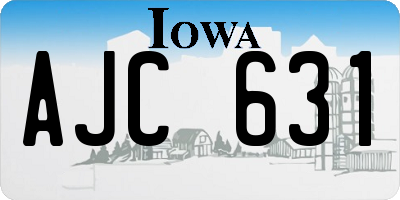 IA license plate AJC631